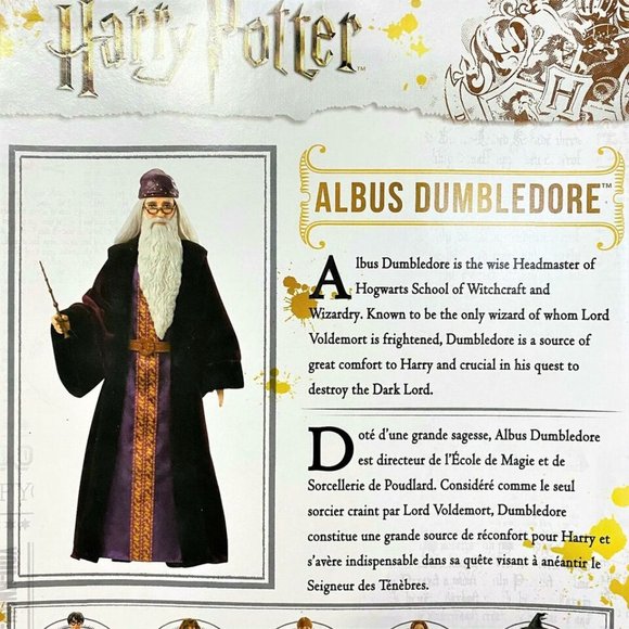 NIB! Mattel Harry Potter Albus Dumbledore Collectible Poseable Doll, One Size - Picture 8 of 10